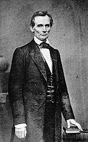 Picture of Abraham taken in 1860 by Mathew Brady.