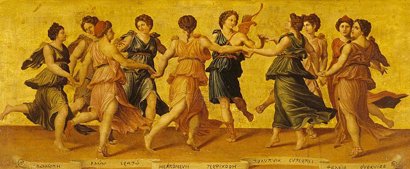 Painting of the muses.