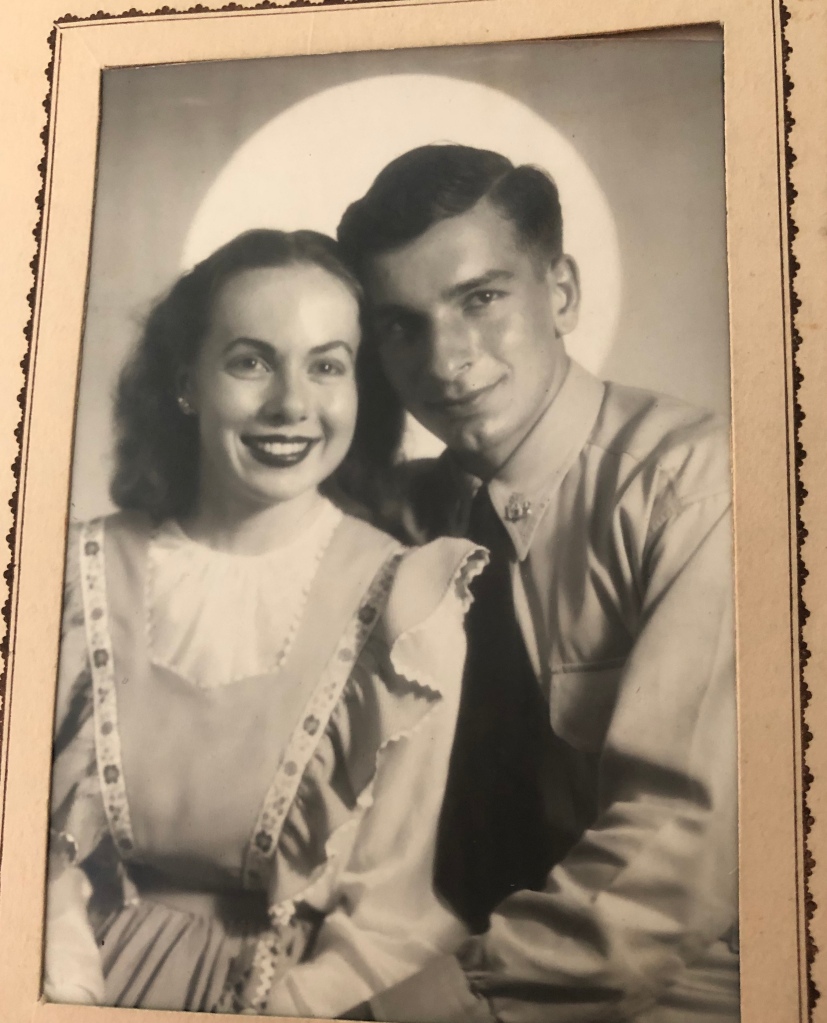 Jack Bono and Bette Jackson at Northwestern University about 1943.