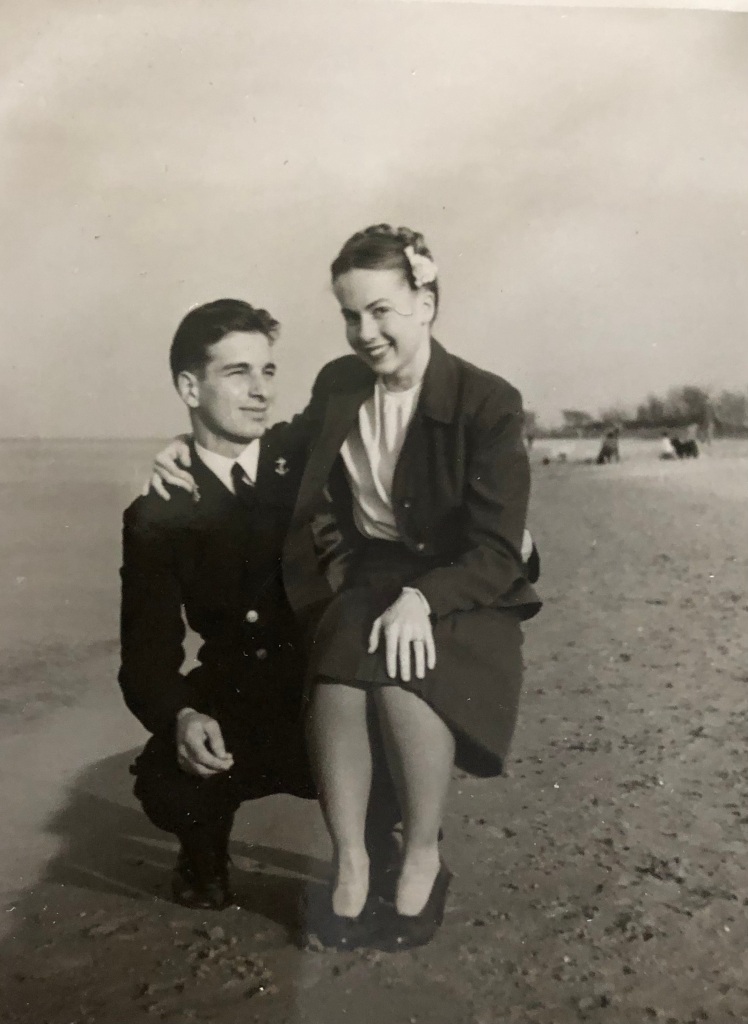 Jack Bono and Bette Jackson (Bono) when they were dating from 1943 to 1946.